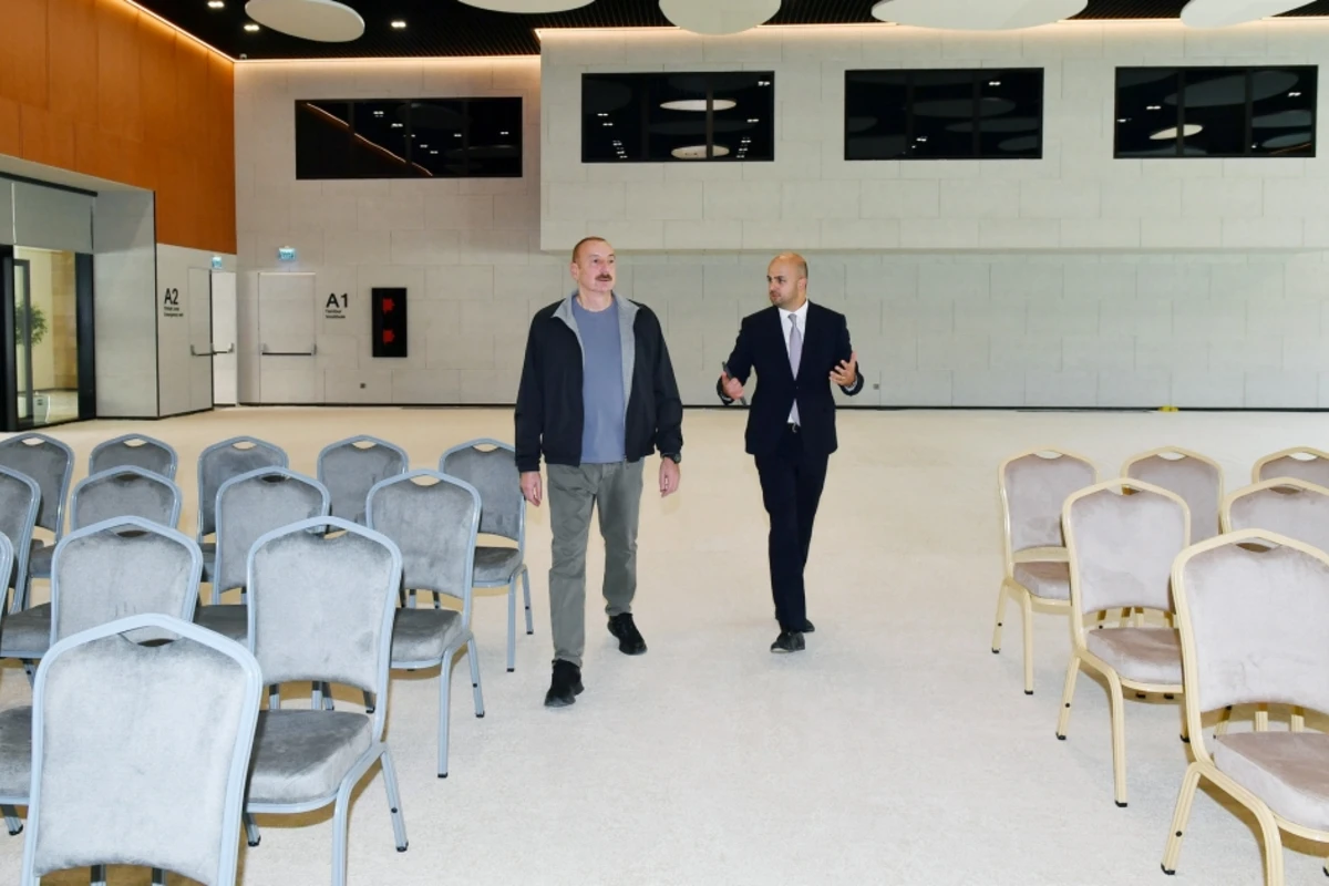 Prezident Zəngilan Konqres Mərkəzi Kompleksinin açılışını edib - YENİLƏNİB - FOTO