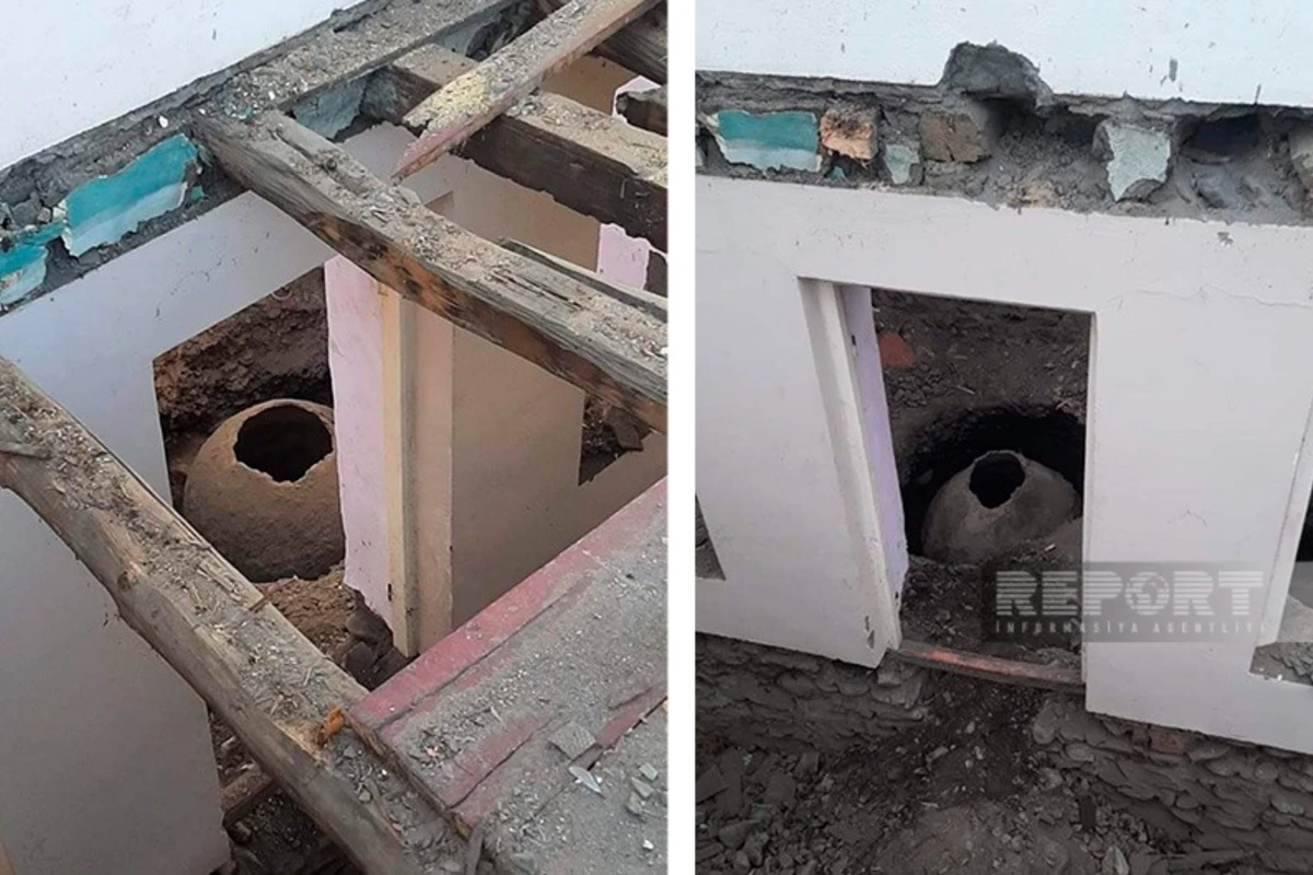 Zaqatalada evdə təmir zamanı küplər aşkar edilib - FOTO