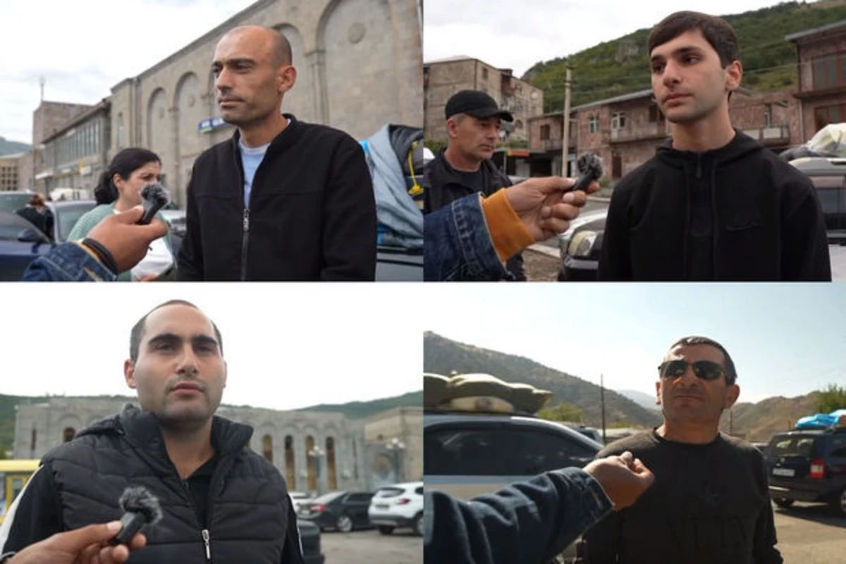 Qarabağı tərk edən ermənilər açıq şəkildə bildirirlər ki, onları heç kim qovmayıb - VİDEO