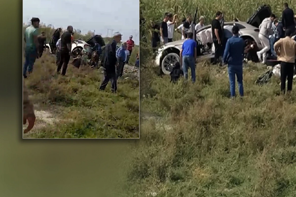 Azərbaycanda içində 5 qadın olan “Porsche” aşdı - VİDEO