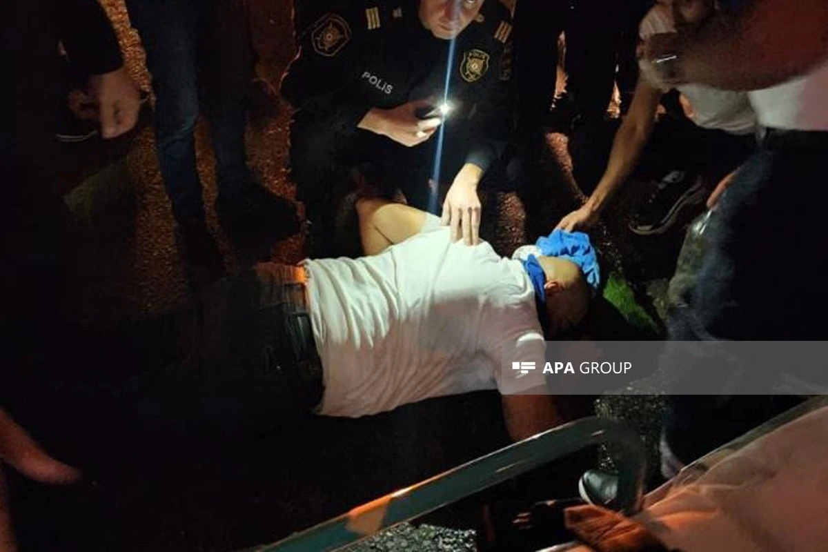 Bakıda sərxoş piyadanı avtomobil vurub - FOTO