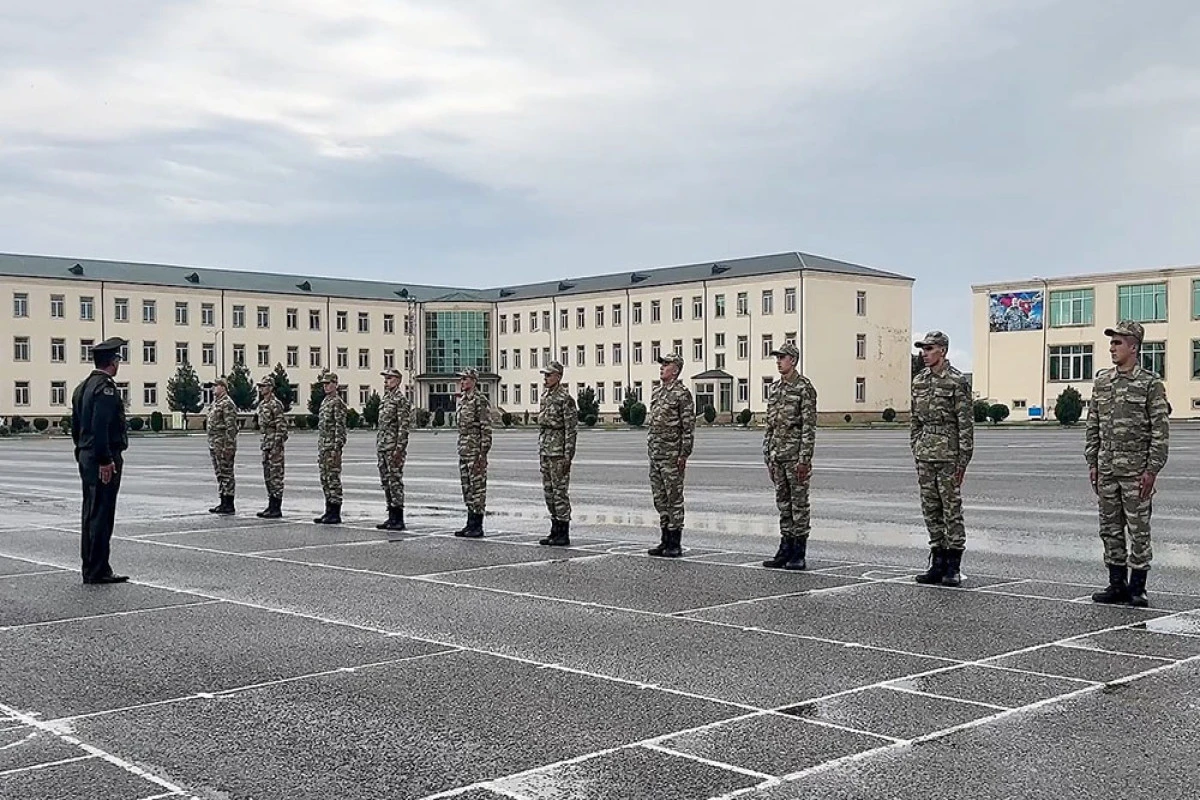 В азербайджанской армии продолжается процесс приема призывников - ВИДЕО
