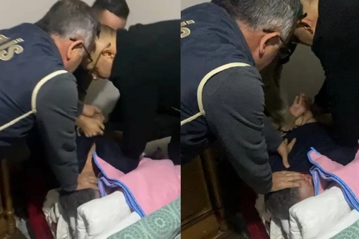 Polislərin basqın etdiyi evdə hər kəsi şoka salan görüntülər - VİDEO