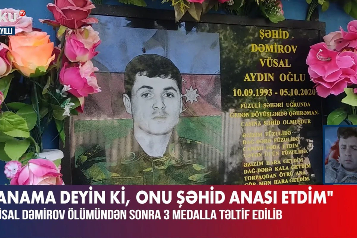 Ölümündən sonra üç medalla təltif edilən şəhidimizin SON SÖZLƏRİ - VİDEO