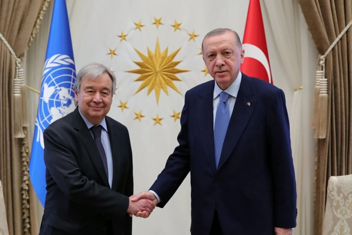 Ərdoğan Quterreşlə İsrail-Fələstin münaqişəsini müzakirə edib