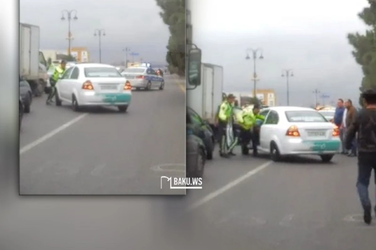 Bakıda polisə tabe olmayan sürücü həbs edildi - VİDEO - YENİLƏNİB