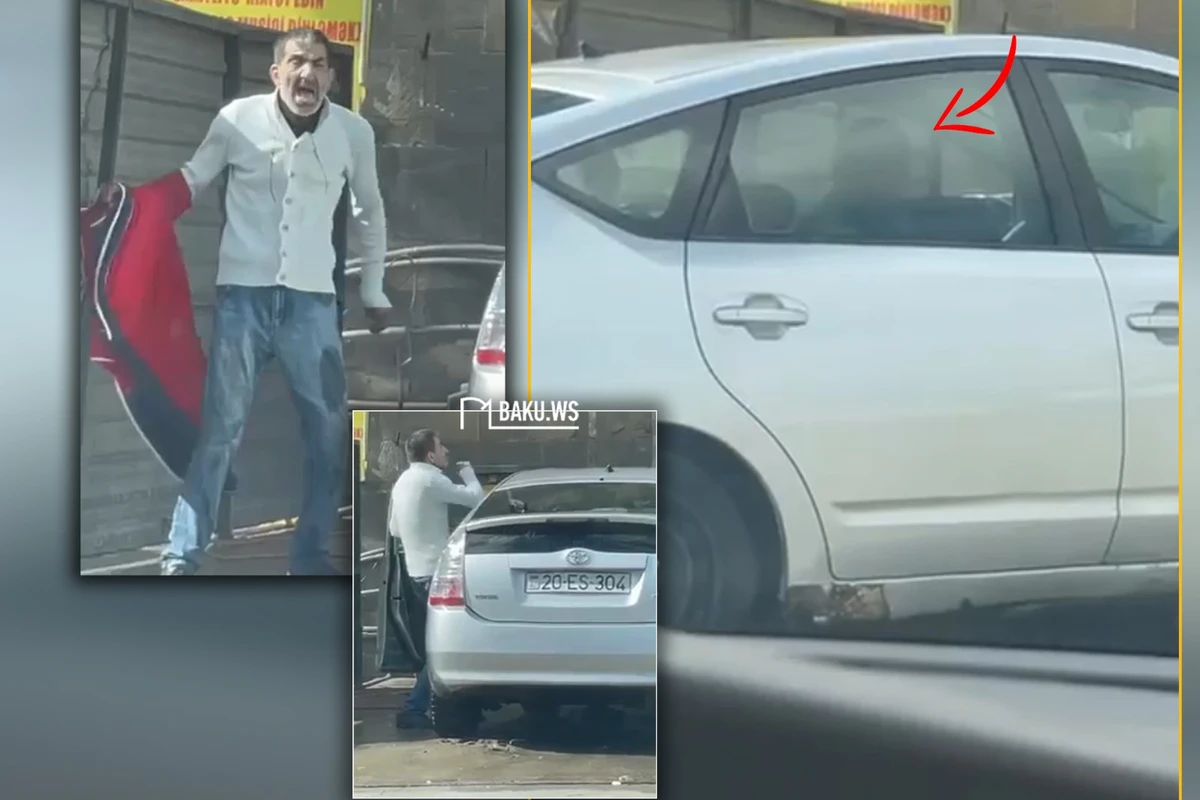 Prius sürücüsünün bu görüntüsü həyəcana səbəb oldu - DYP hərəkətə keçdi - VİDEO