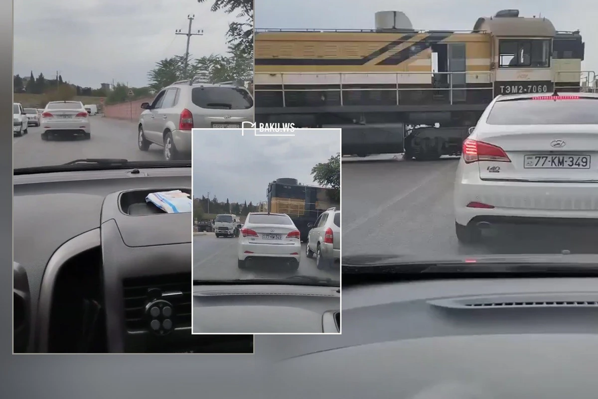 Baksol yolunda ölüm saçan DƏMİR YOLU - VİDEO Baksol yolunda ölüm saçan DƏMİR YOLU - VİDEO