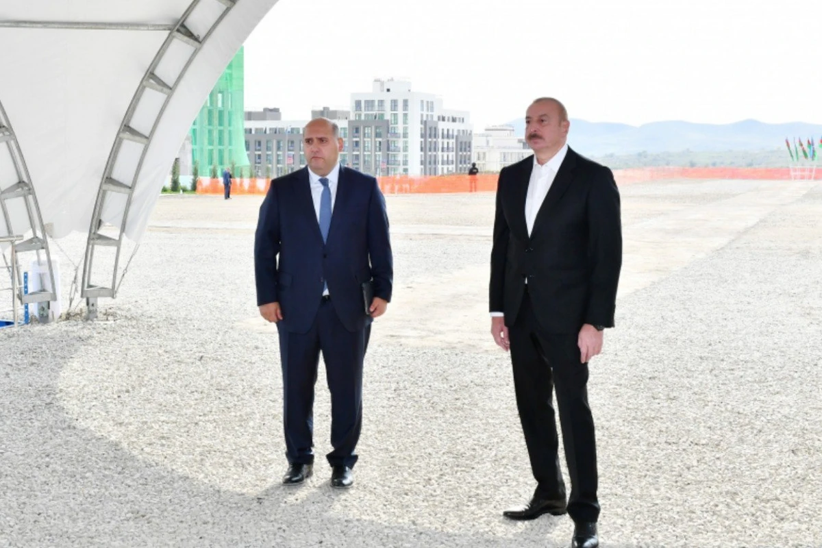Prezident Füzuli şəhərində üçüncü yaşayış kompleksinin təməlini qoyub - YENİLƏNİB