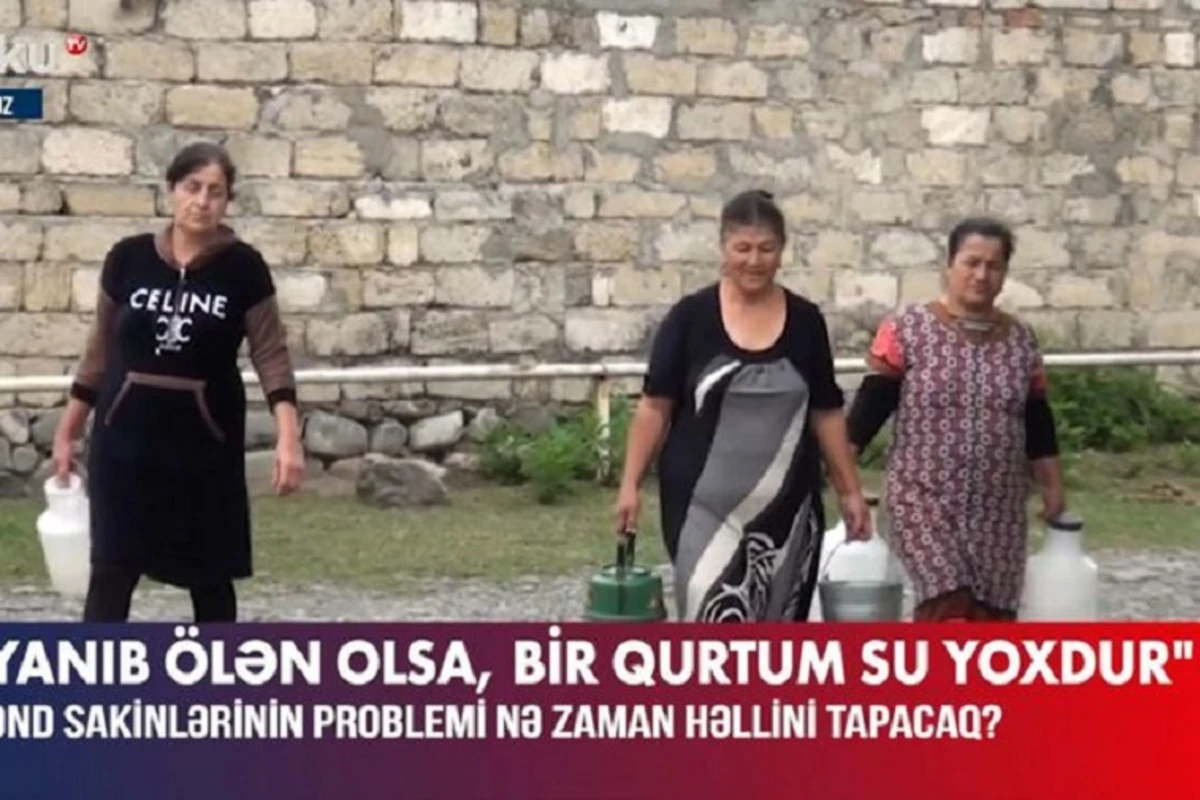 Oğuzda su problemi: “Ölən olsa, bir qurtum su yoxdur verməyə” - VİDEO Oğuzda su problemi: “Ölən olsa, bir qurtum su yoxdur verməyə” - VİDEO