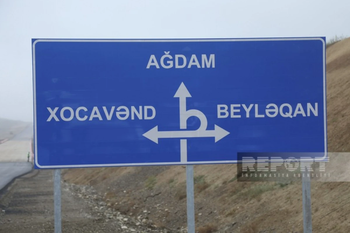 Ağdam-Füzuli avtomobil yolunun tikintisi ilə bağlı son vəziyyət açıqlanıb - FOTO