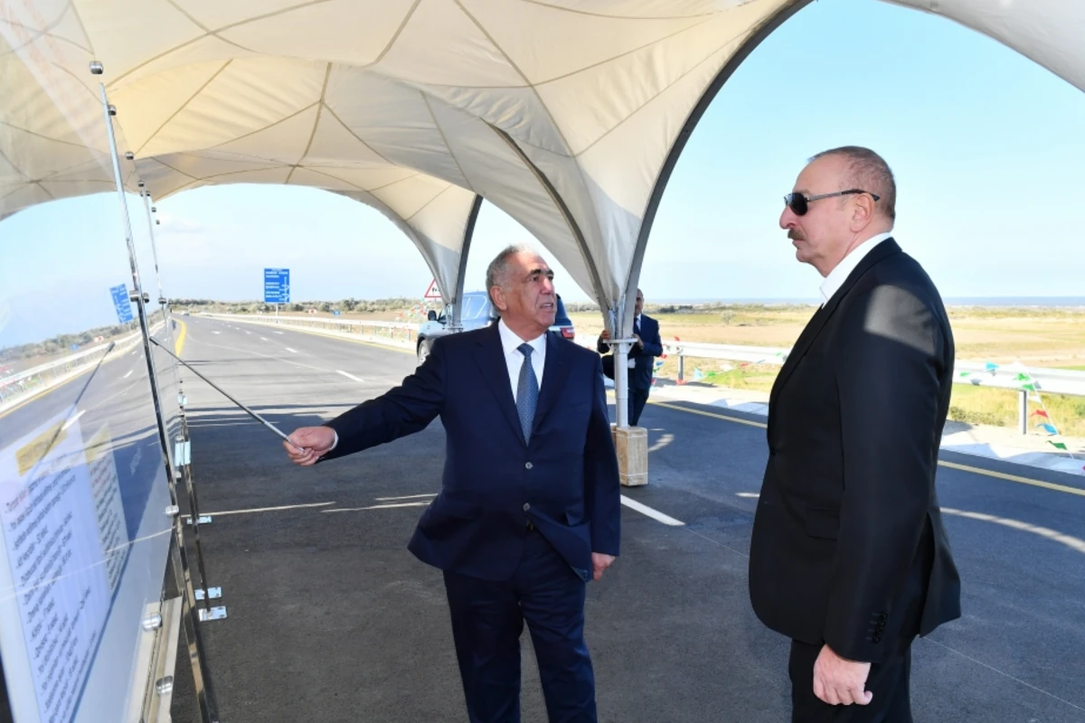 Prezident Qubada ödənişli yeni avtomobil yolunun açılışında iştirak edib - YENİLƏNİB - FOTO