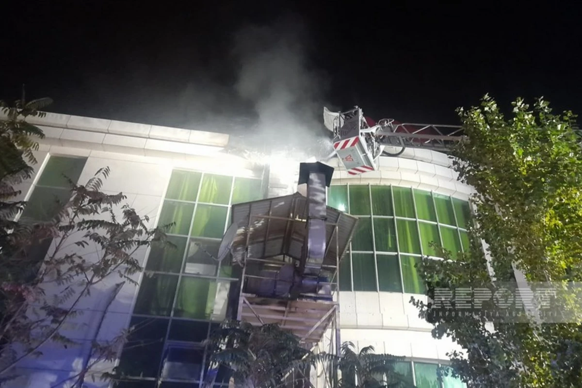 Naxçıvanda toy keçirilən restoranda yanğın olub, qonaqlar təxliyə edilib