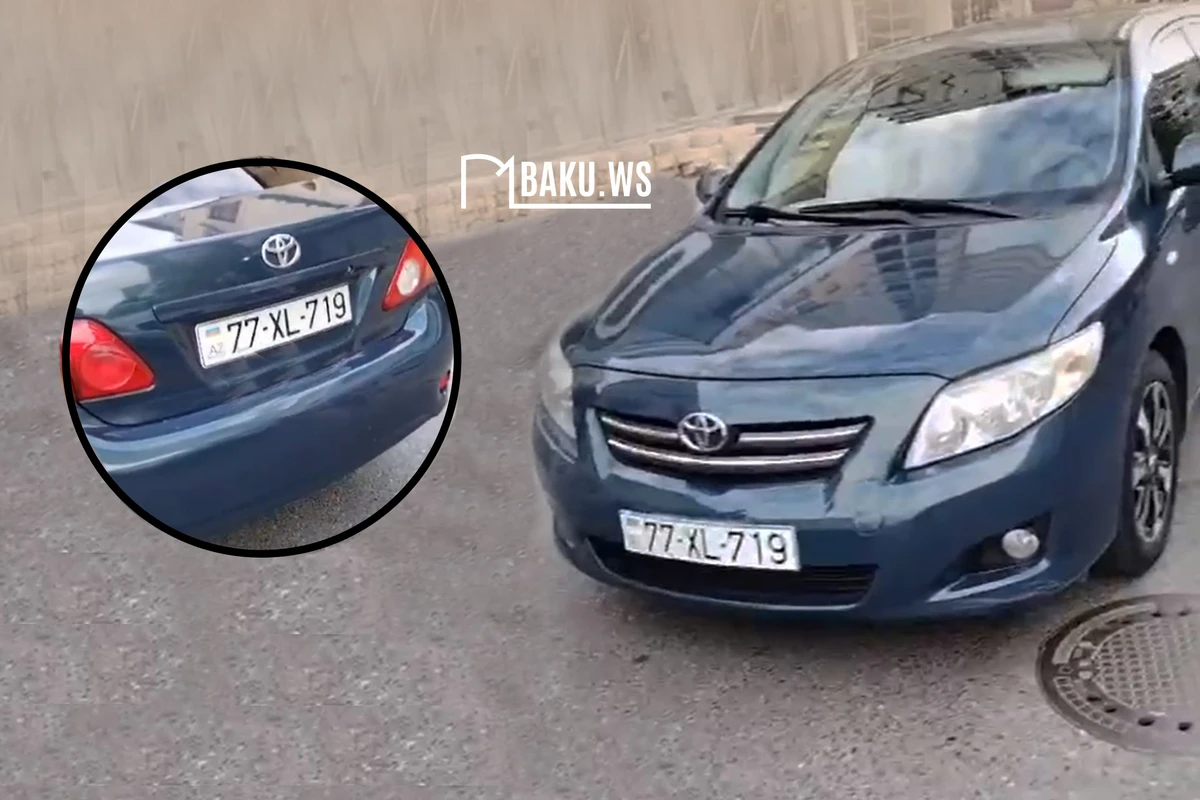 Bakıda düzgün park edilməmiş avtomobil böyük narazılığa səbəb oldu - AÇIQLAMA - VİDEO