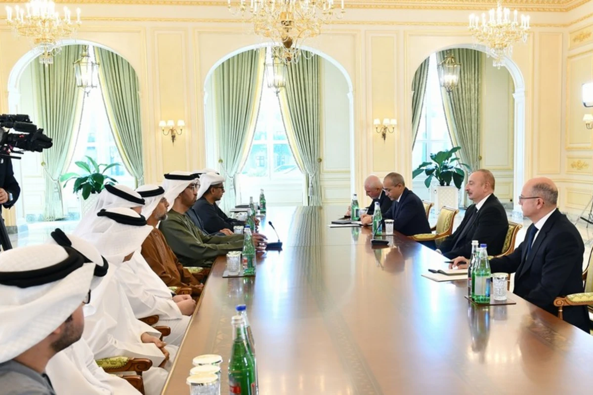 Prezident İlham Əliyev BƏƏ-nin sənaye və qabaqcıl texnologiyalar nazirini qəbul edib