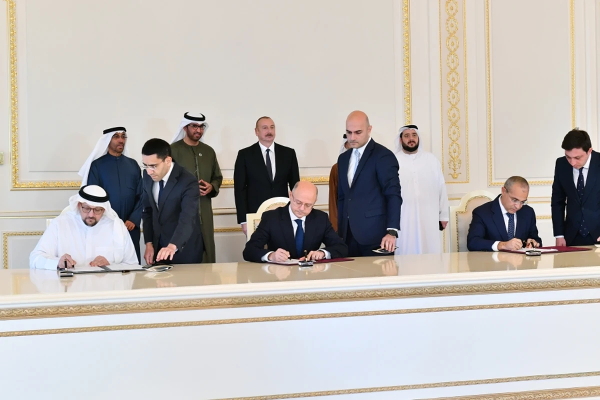 Подписаны документы между Правительством Азербайджана и компанией Masdar ОАЭ - ФОТО