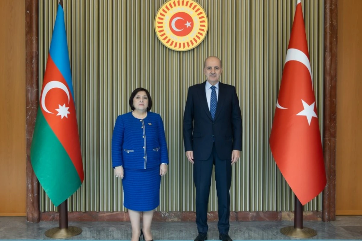 Numan Kurtulmuş Sahibə Qafarova ilə görüşüb - FOTO