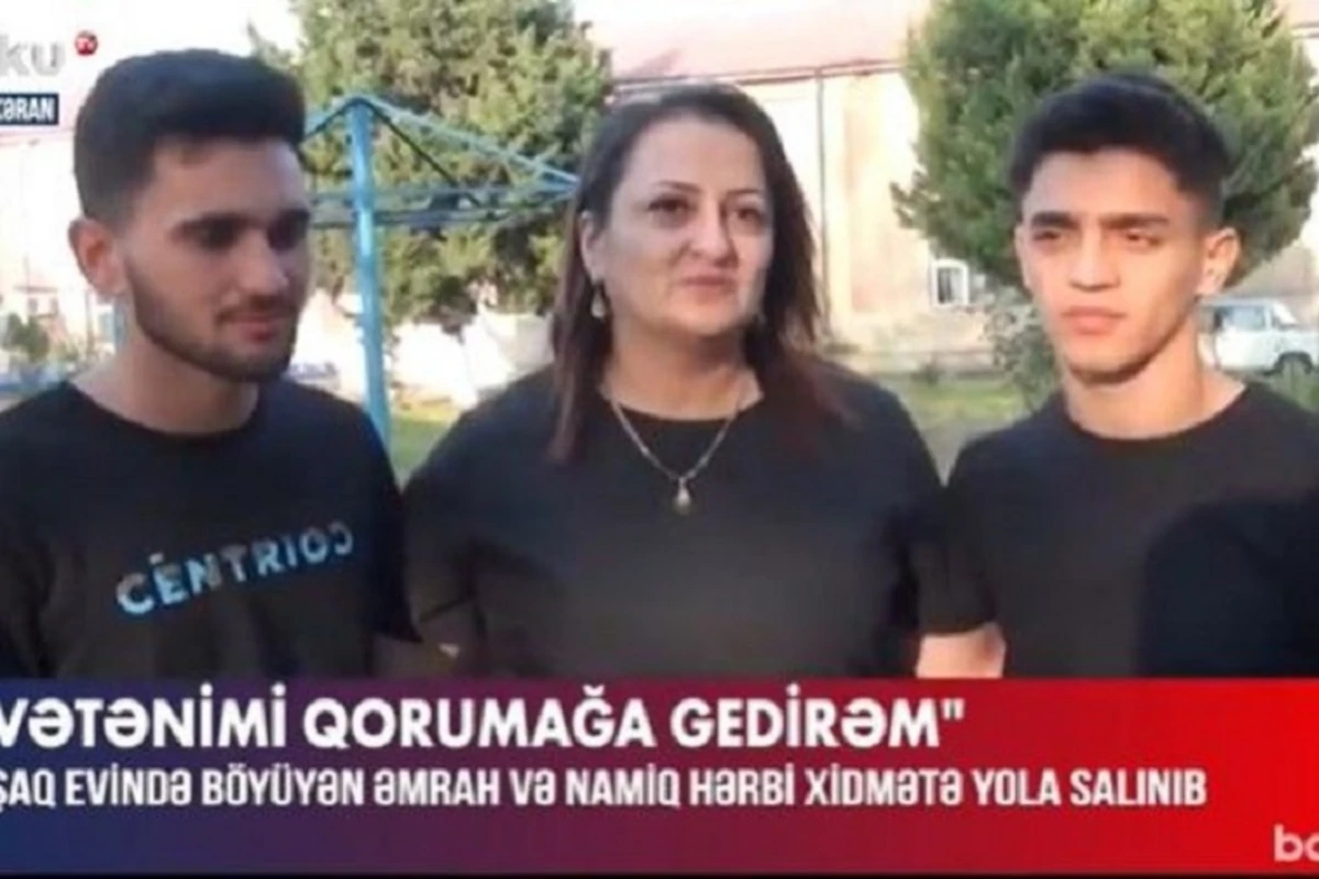 Lənkəranda uşaq evində böyüyən dostlar hərbi xidmətə yola salındılar - VİDEO