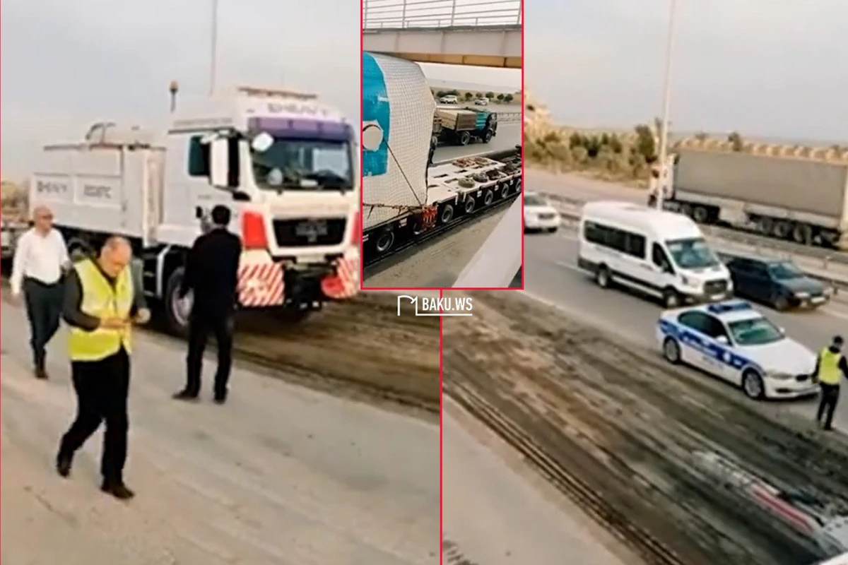 Azərbaycanda nəhəng yükü daşımaq üçün qazılan asfaltla bağlı RƏSMİ AÇIQLAMA - VİDEO - YENİLƏNİB Azərbaycanda nəhəng yükü daşımaq üçün qazılan asfaltla bağlı RƏSMİ AÇIQLAMA - VİDEO - YENİLƏNİB