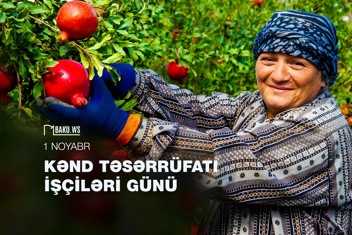 1 noyabr -  Kənd Təsərrüfatı İşçiləri Günüdür