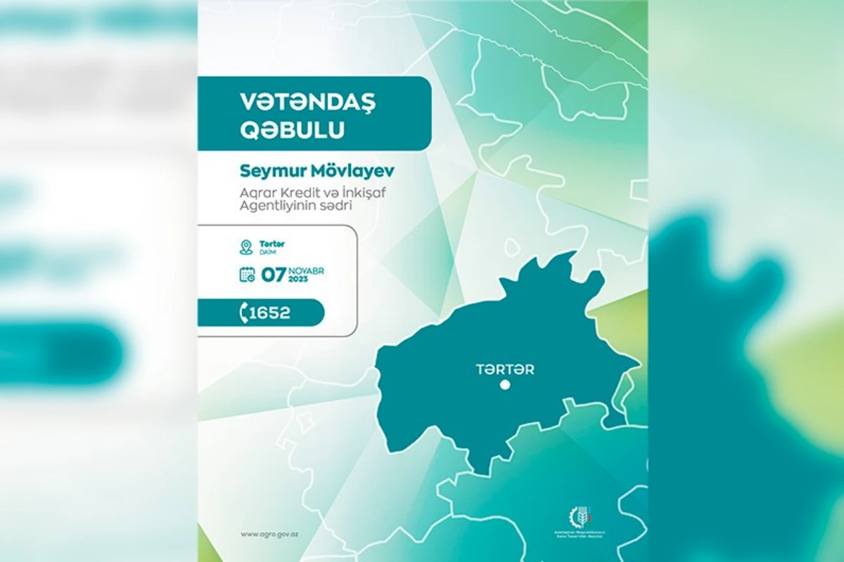 AKİA-nın sədri Tərtərdə vətəndaşları qəbul edəcək AKİA-nın sədri Tərtərdə vətəndaşları qəbul edəcək