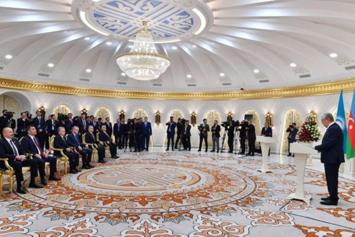 İlham Əliyev Astanada TDT liderlərinin şərəfinə təşkil olunan rəsmi qəbulda iştirak edib