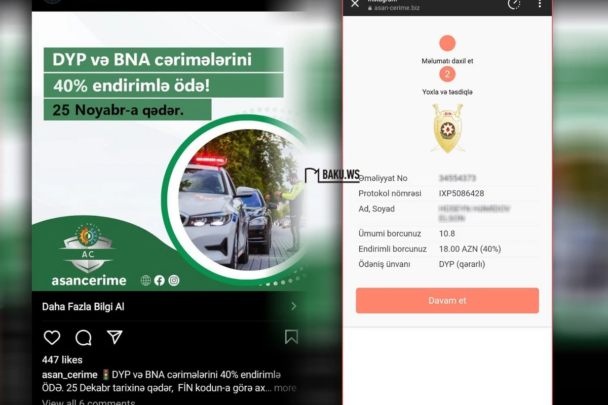 DYP cəriməsini ödəmək istəyən vətəndaşın BAŞINA İŞ GƏLDİ - FOTO