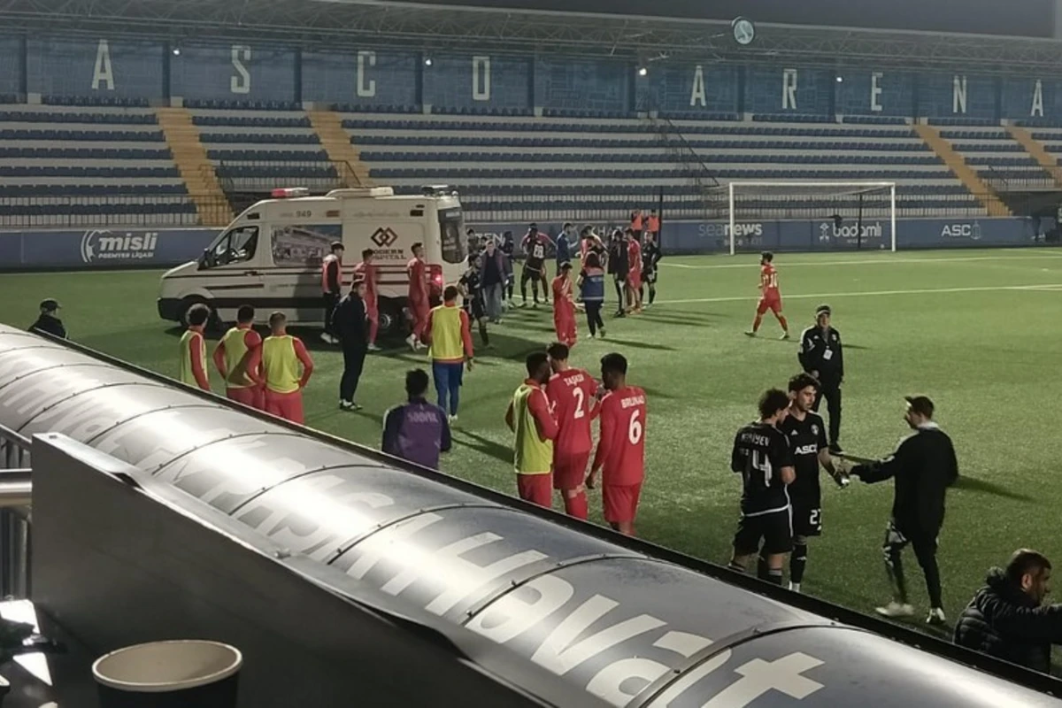 Səbailin oyun vaxtı huşunu itirən futbolçusunun son durumu açıqlanıb