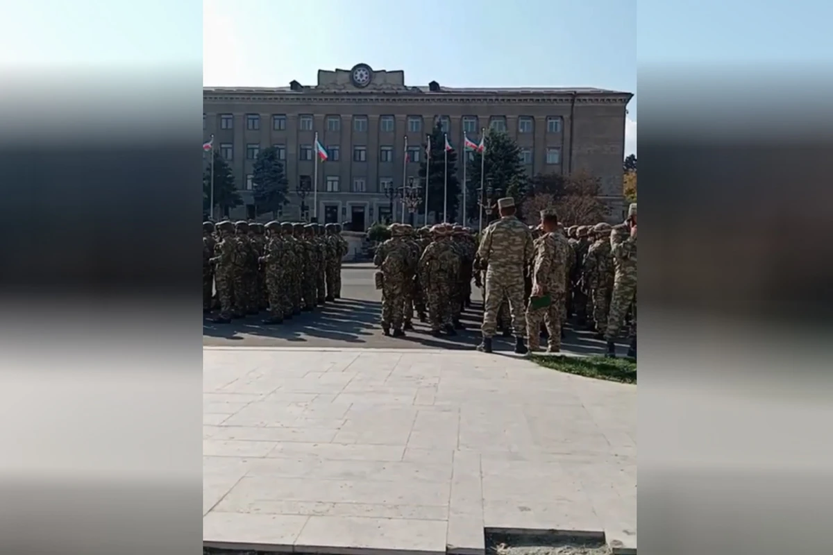 Xankəndidə Zəfər paradına hazırlıqdan görüntülər - VİDEO