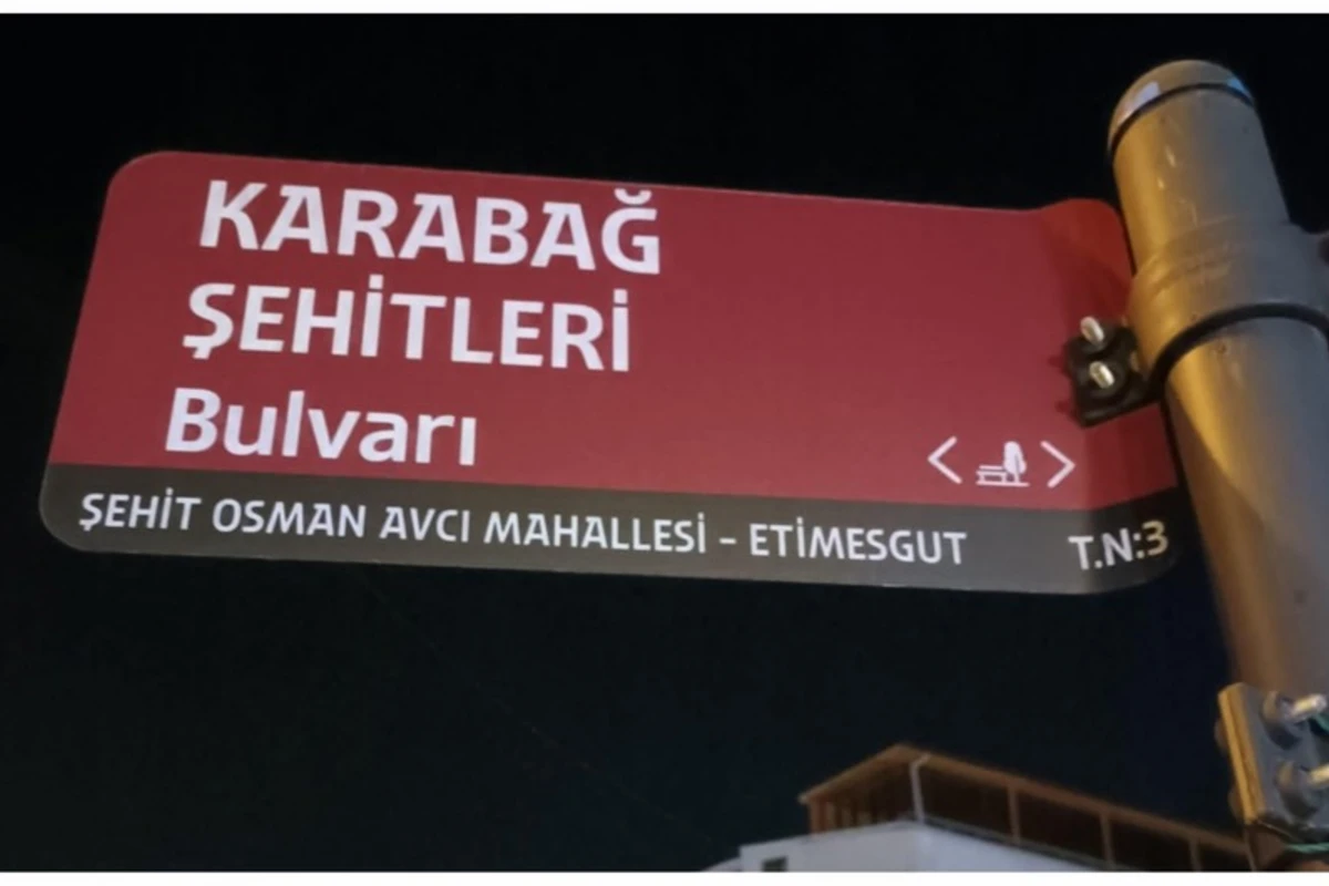 Ankara küçələrindən birinə “Qarabağ Şəhidləri Bulvarı” adı verilib - FOTO