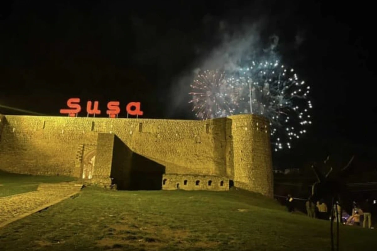Şuşada möhtəşəm atəşfəşanlıq olub - FOTO