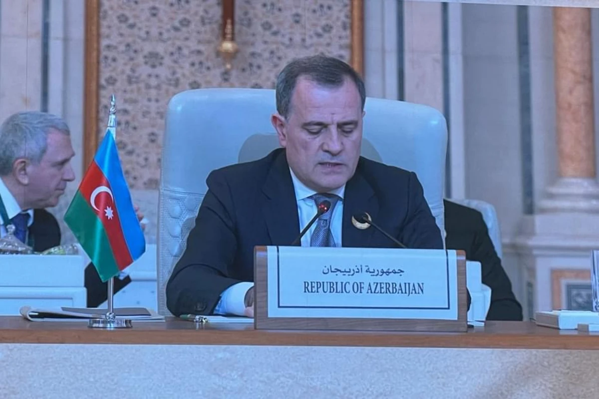 Ceyhun Bayramov Birgə Ərəb İslam Fövqəladə Sammitində çıxış edib - FOTO