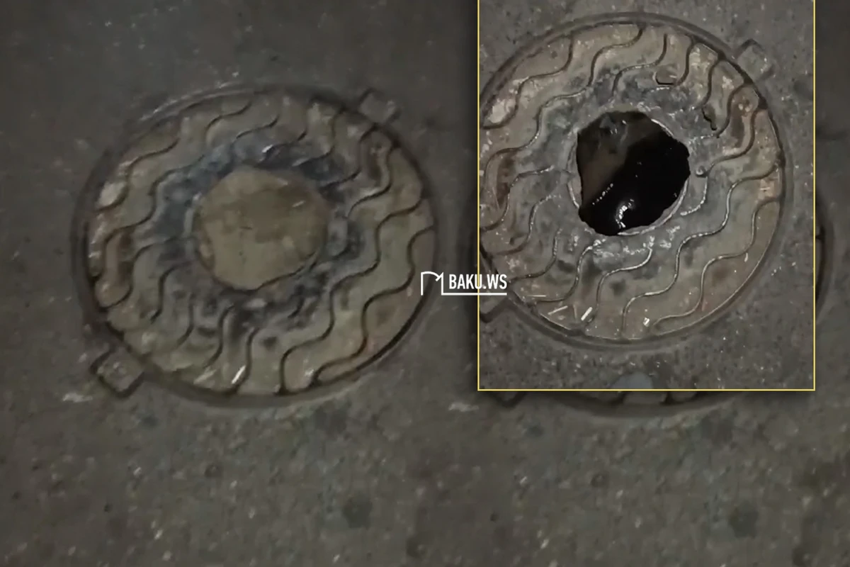 Bakıda təhlükə saçan yol - VİDEO