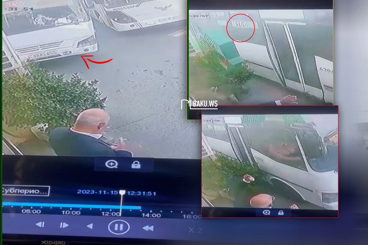 Bakıda piyada son anda ölümdən döndü - ANBAAN VİDEO