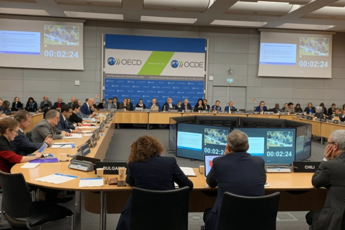 OECD-in iclasında Azərbaycanın yeni donor ölkə kimi fəal yardım siyasəti barədə məlumat verilib - FOTO