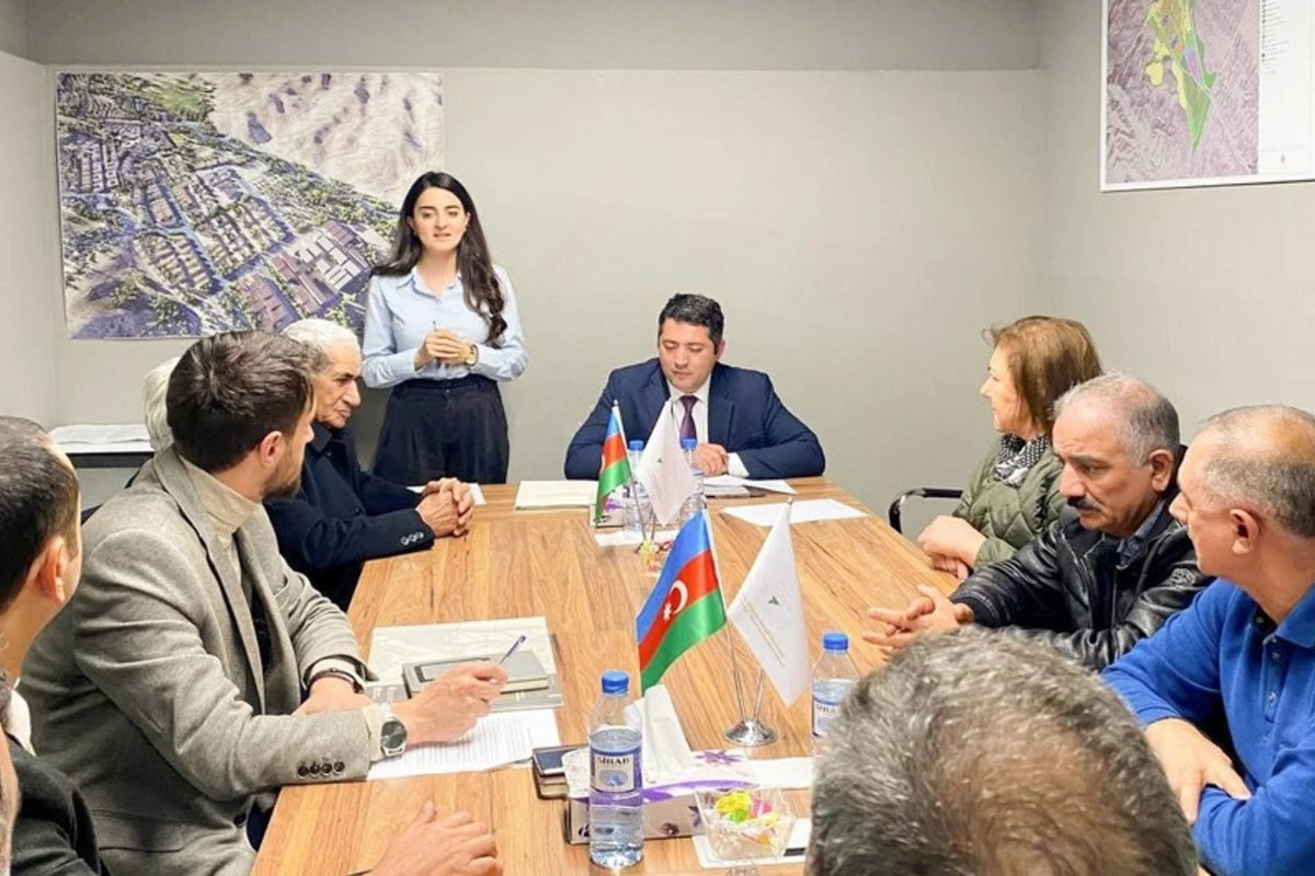 Zəngilan və Alıbəyli kəndlərinin ilkin konsepsiyası sakinlərə təqdim olunub - FOTO