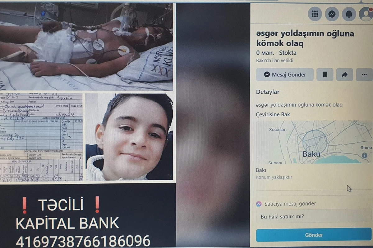 Azərbaycanda ağlasığmaz hadisə! Sosial şəbəkələrdə ölən uşağın fotosu ilə pul yığırlar - FOTO