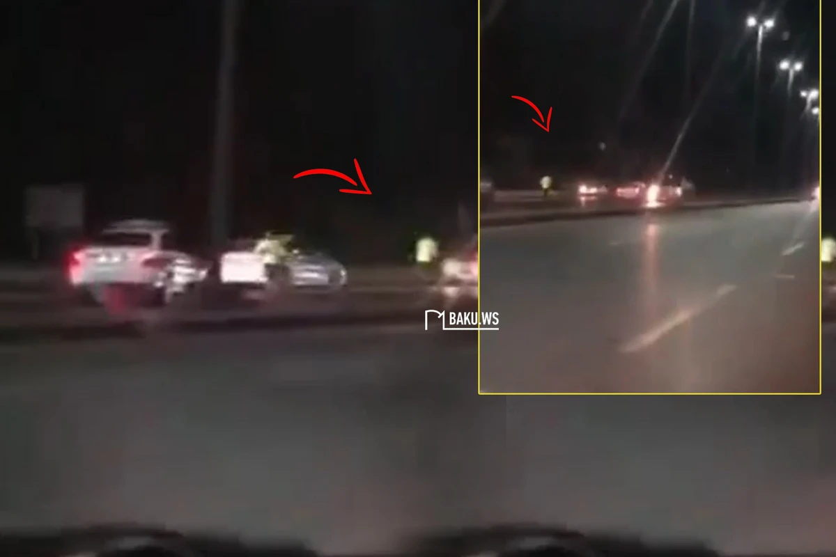 Azərbaycanda polisdən qaçan sərxoş sürücü belə yaxalandı - ANBAAN VİDEO