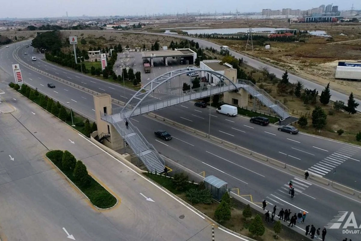 Bakıda yeni piyada keçidi istifadəyə verildi - FOTO/VİDEO