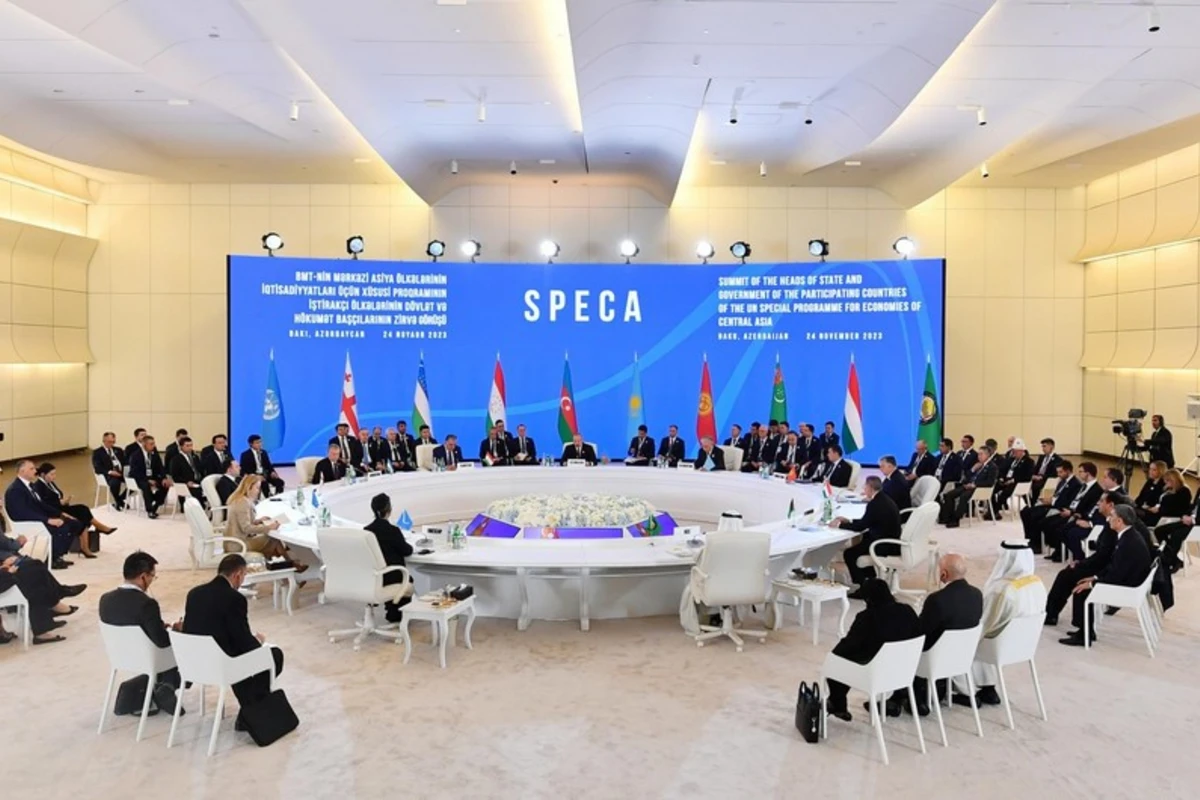 SPECA-nın Zirvə görüşünün yekununda Bakı Bəyannaməsi və Orta Dəhlizlə bağlı Yol Xəritəsi sənədləri qəbul edilib SPECA-nın Zirvə görüşünün yekununda Bakı Bəyannaməsi və Orta Dəhlizlə bağlı Yol Xəritəsi sənədləri qəbul edilib
