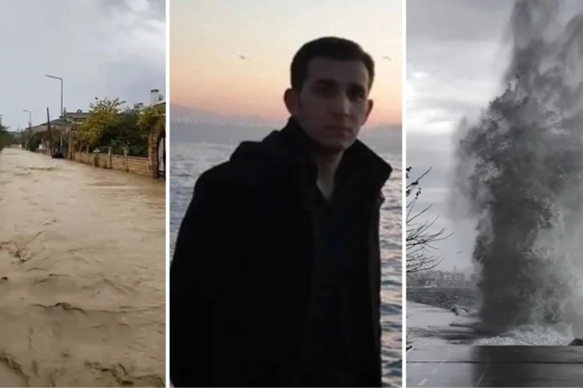 İstanbulda güclü fırtına: Bir nəfər öldü, istinad divarları uçdu, yollar gölə çevrildi - FOTO