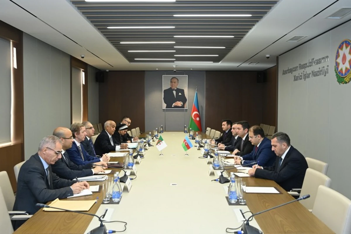 Azərbaycan və Əlcəzair XİN-ləri arasında siyasi məsləhətləşmələr aparıb - FOTO