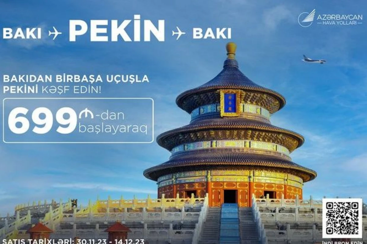 AZAL Bakı-Pekin istiqamətində endirimli biletlər təklif edir