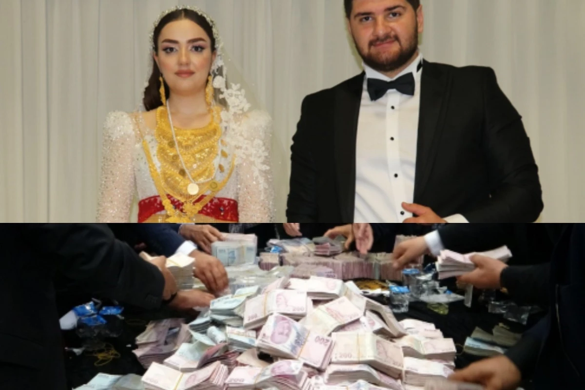 Bu toyda bəyə 10 milyon, gəlinə isə kilolarla qızıl taxdılar - FOTO/VİDEO