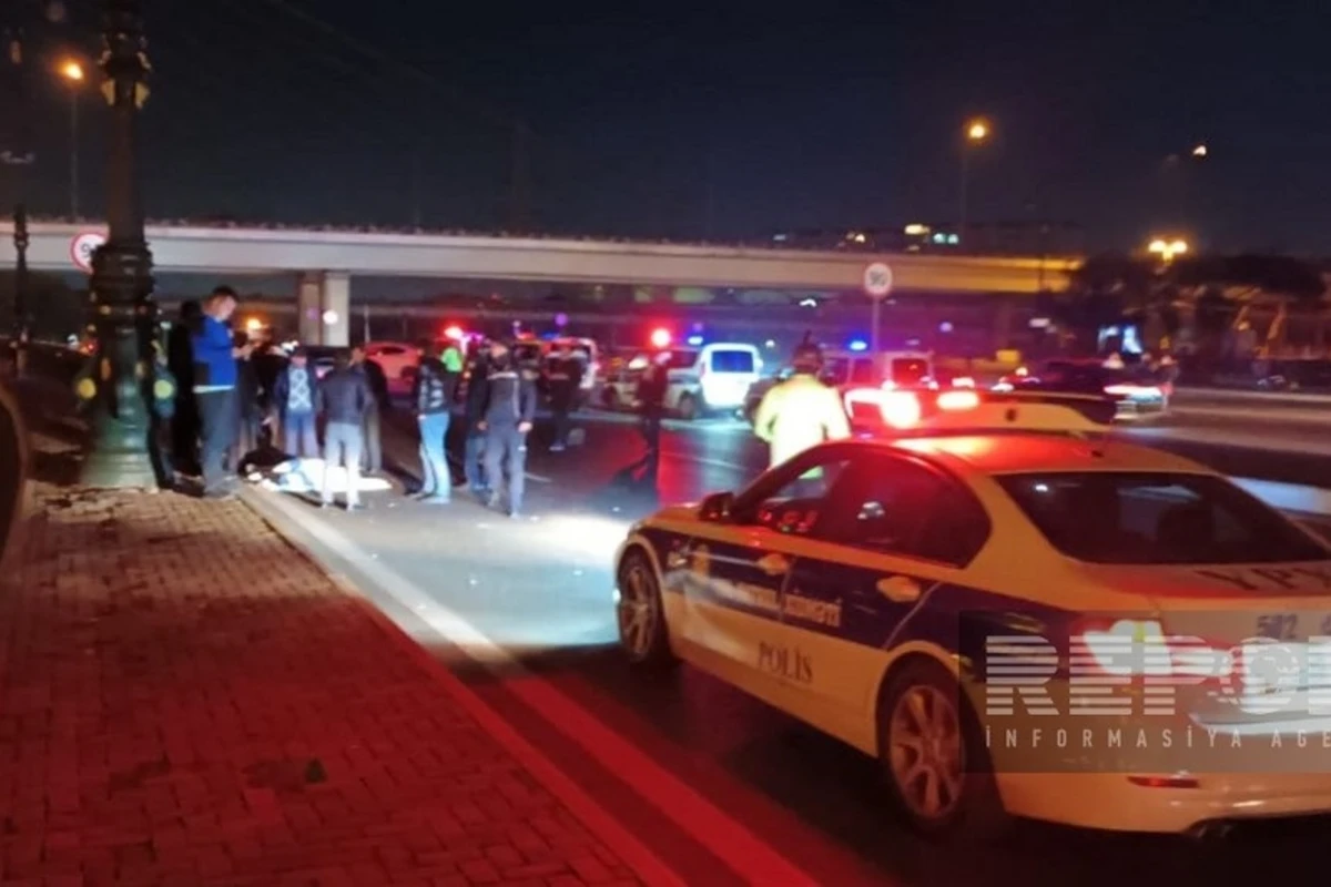 Bakıda avtomobil sərxoş piyadanı vuraraq öldürüb - FOTO