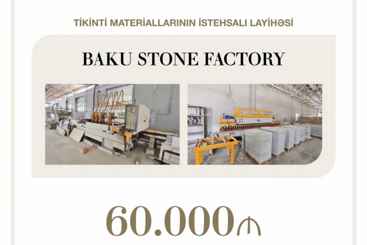 Azərbaycanda tikinti materiallarının istehsalına 60 min manat güzəştli kredit verilib - FOTO
