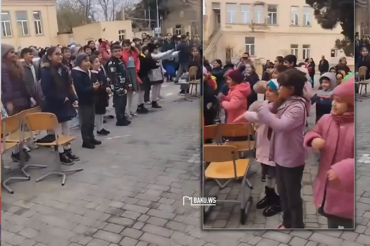Zəlzələdən sonra məktəbdə baş verənlər marağa səbəb oldu - VİDEO