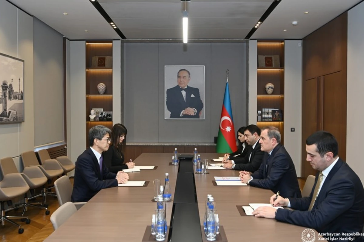Ceyhun Bayramov Yaponiya səfirini diplomatik fəaliyyətinin başa çatması ilə əlaqədar qəbul edib - FOTO