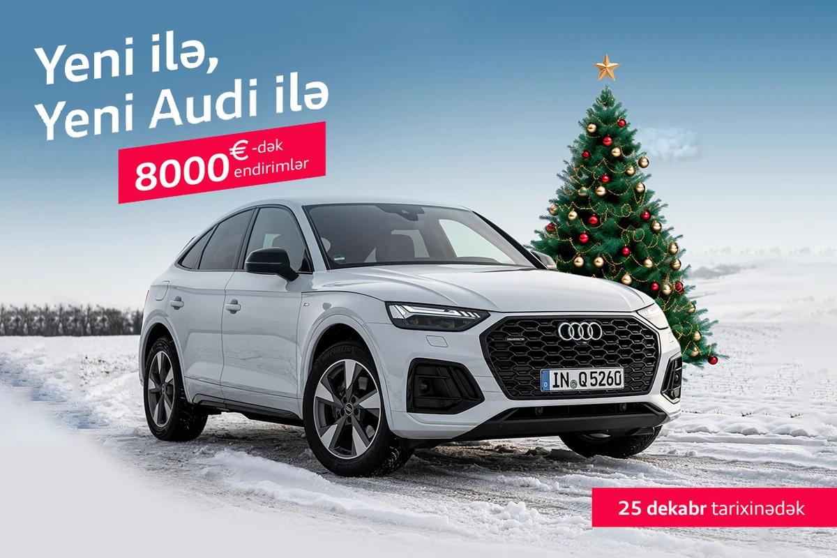 “Audi” Bakı Mərkəzində 8 000 avroyadək endirim!