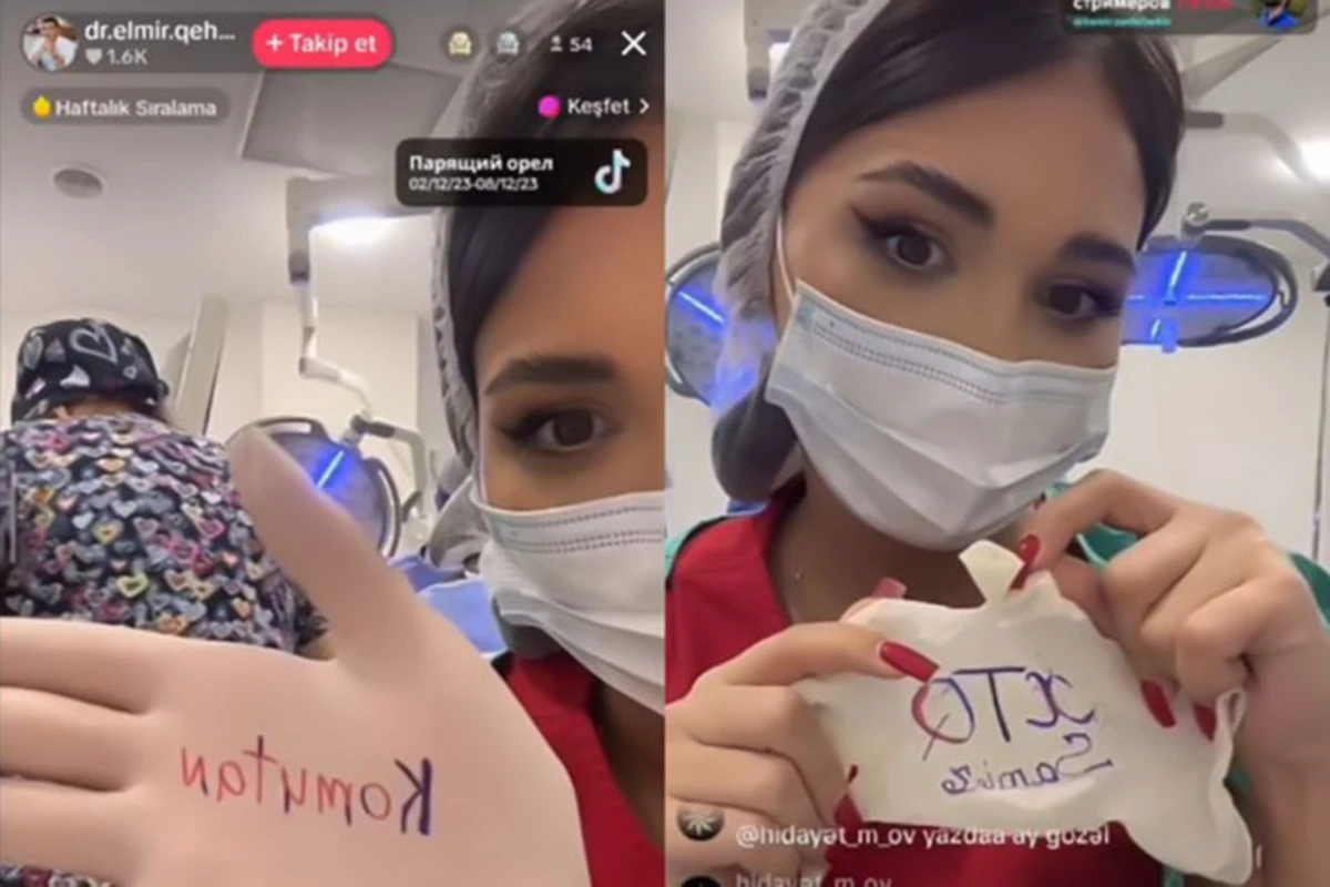 В Баку медработники во время операции пользовались TikTok + ВИДЕО